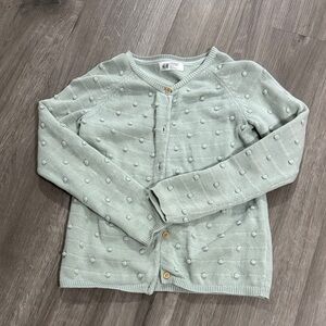 H&M Mint Green Button-Up Sweater